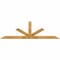 Ekena Millwork Saratoga Rough Sawn Timber Gable Bracket, Western Red Cedar, 84"W x 24"H x 2"D x 4"F, 7/12 Pitch GBW084X24X0204SAR00RWR - alternate 1